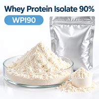 Poudre d'isolat de protéines de lactosérum, WPI 90, Matière première pour complément nutritionnel, Vente en gros usine, OEM disponible