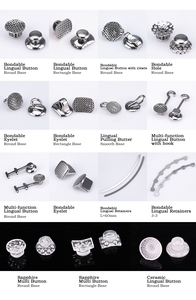 Denrotativo cina prodotti di fabbrica ortodontico maglia Base linguale pulsanti legabili per ortodontici bretelle - Product Image 6