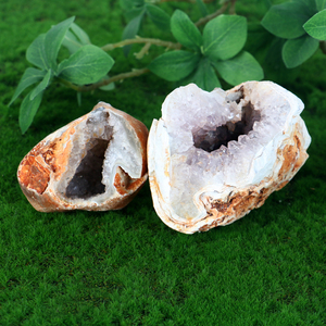 Vente en gros de cristal de haute qualité taillant un trou en agate brute avec géode pour l'artisanat du cristal - Product Image 5
