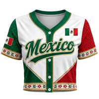 Baseball-Trikot mit Aufdruck: Auffällige Weiße Basis mit Rot-Grünem Webmuster und Goldener Einfassung, OEM POD Individueller Teamname und Nummer
