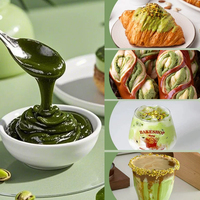Pâte de pistache, ingrédients pour la pâtisserie, garniture et coulis pour gâteaux, sauce à la pistache