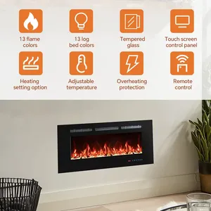 Hot bán 30 \ "Lò sưởi điện nóng 13-màu trong nhà lõm treo tường máy sưởi cho hộ gia đình khách sạn sử dụng kim loại bền - Product Image 4