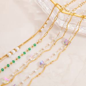 High-End 18K Gold and Stainless Steel Double-Layer <b>Charm</b> Bracelet Trendy Jewelry for Anniversaries - Product Image 1