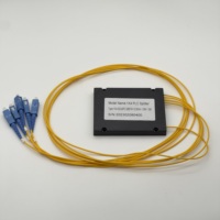 1x4 PLC Divisor óptico 1M ABS Caja con conector SC/UPC Caja Tipo Divisor de fibra