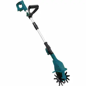 Motoculteur électrique 21V à piles Cultivateur de jardin Poteau extensible Cultivateur sans fil