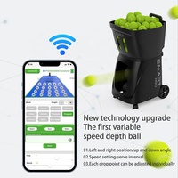 Máquina de Pelotas de Tenis Inteligente PUSUN, Robot de Entrenamiento Automático, Control por Aplicación, Función de Lanzamiento Aleatorio de Pelotas, Portátil, Práctica Profesional en Cancha