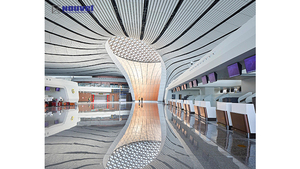 Nhà Máy Hiện Đại Giá 600X600 Acoustic Nhôm Bảng Điều Chỉnh Trần Clip-Trong Nhôm Gạch Trần Cho Văn Phòng Trang Trí Nội Thất Kim Loại plafond - Product Image 3