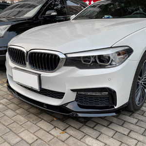 Bmw Front <b>Lip</b> <b>Splitter</b> Piano Black Carbon Fiber Texture For 5 Series G30 G31 M Sport 2017 2020 - Product Image 1