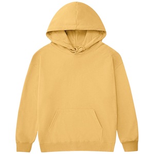 Sudadera con capucha teñida lisa de gran tamaño de peso pesado 380 GSM, poliéster grueso/algodón en blanco para otoño para clima frío - Product Image 1