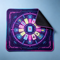 Tapis de Mahjong Fleur de Cerisier Imprimé Thé Sakura Antidérapant, Tapis de Table de Mahjong Américain Rose, Cadeau pour Soirée de Jeu, Vente en Gros