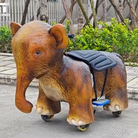 Équipement d'attraction pour aire de jeux intérieure/extérieure pour enfants, trottinette animatronique grandeur nature à monnayeur, personnalisable pour centre commercial