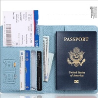 Ensemble Cadeau de Voyage Fête des Pères et Remise de Diplôme en Gros – Porte-Passeport Antivol en Cuir PU de Luxe Durable, Carnet et Étiquette de Bagage