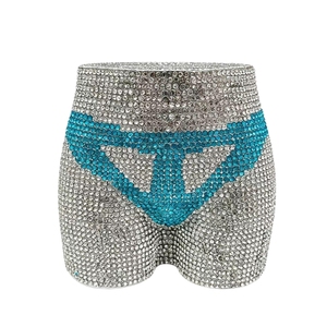 Mini sac de soirée sexy pour femme avec cristaux, pochette à strass époustouflante, sac à main à chaîne détachable pour rendez-vous galants et Halloween - Product Image 6