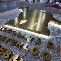 Enseigne lumineuse LED flottante personnalisée en acrylique avec rétroéclairage halo et kit de montage complet souple pour hall d'exposition, bureau, hall d'entrée