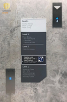 Plaque de signalisation pour numéro de porte d'appartement, numéro de maison moderne en acrylique personnalisé, panneaux braille ADA, affichage LED, IP54, résistant aux intempéries