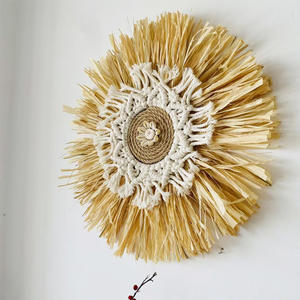 Nordique bohème charme personnalisé métal tenture murale Lafite herbe décoration murale pour salle à manger chambre salon Ambiance - Product Image 1