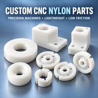 Kundenspezifische CNC-Kunststoffteile, Nylon-Verschleißringe, Führungsrollen, Buchsen und Abstandshalter nach Zeichnung, Muster oder Abmessungen gefertigt