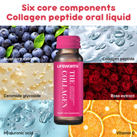 Lifeworth liquide oral de protéines de collagène liquide oral vitamines soins de la peau complément alimentaire boisson au collagène