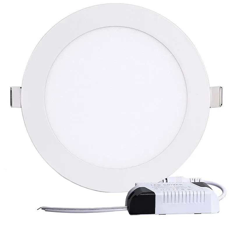 Plafonnier Led rond Ultra fin 30W, blanc, 1 pièce, prix d'usine