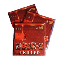 DAWEI 388C-3 KILLER OX Raquette de tennis de table professionnelle en caoutchouc à picots moyens, approuvée ITTF, nouvelle version à picots, en promotion