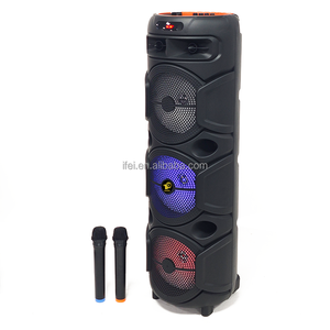 IFeiGift 8306 Enceinte à trois haut-parleurs de 8 pouces avec éclairage LED RGB pour les restaurants, les barbecues et les home cinémas - Product Image 2