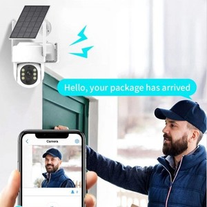 Day One CTS Solar <b>WiFi</b> PTZ <b>Camera</b> 4-Pack 10.1-Inch NVR Screen <b>Security</b> Monitoring System - Product Image 4