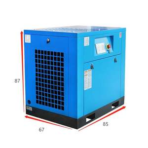 Compresseur d'air à vis rotatif Guangdong sans huile, refroidi par air, 5,5 kW, 8 bars, 380 V, avec moteur et roulement pour la vente au détail au Moyen-Orient - Product Image 2