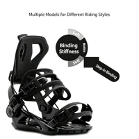 Fixation de ski Quick Wear Holder SP avec sangle et crochet, pour toutes les zones : Flat, Flower, Carving, Park, haute dureté, durable, portable
