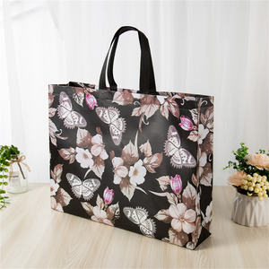 <span class=keywords><strong>Borsa</strong></span> Non tessuta riciclata di alta qualità fornitore dorato PP laminazione prezzo ragionevole modello personalizzato riutilizzabile Shopping Bag regali - Product Image 2