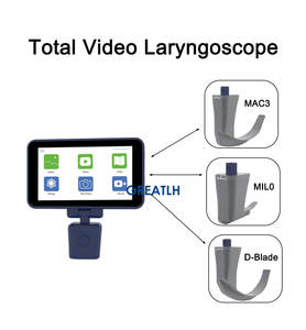 Laringoskop hastane laringoskop 3.5 inç dokunmatik ekran ile esnek Video laringoskop ayarlayın - Product Image 2