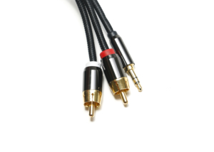 Câble audio professionnel <span class=keywords><strong>AV</strong></span> TV RCA vers AUX 3,5 mm avec blindage combiné et gaine en nylon/PVC pour lecteur DVD et connexion haut-parleur - Product Image 4