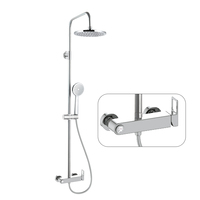Colonne de douche cascade ensemble de douche de luxe robinet mélangeur eau chaude froide salle de bain ensemble de douche système