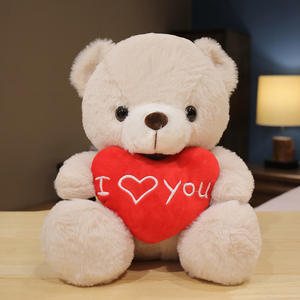 Lindo Oso de Peluche de Regalo para el Día de San Valentín con Corazón Rojo, Peluche de Animal de Peluche, Oso de Peluche Te Amo, Regalo para Niñas y Novias - Product Image 5