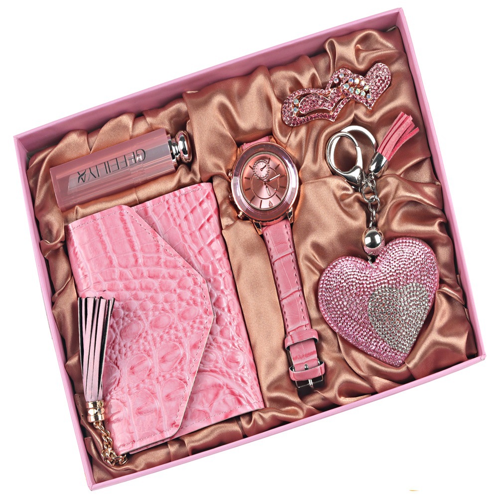 Square pink 5-piece set