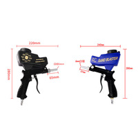 Pistolet de sablage portable, machine à pulvériser la peinture, pistolet de sablage pneumatique à gravité, petit ensemble de pistolets de sablage portatifs