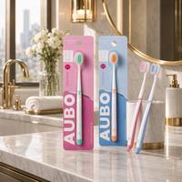 Brosse à dents manuelle légère à poils souples avec manche en plastique pour usage domestique et nettoyage en profondeur – Vente en gros pour adultes