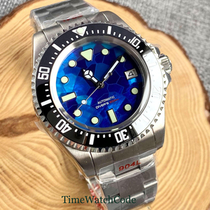 Reloj Mecánico de Acero SEA Resistente al Agua 100M para Hombre, Esfera MOP, Movimiento NH35, Correa de Acero 904L con Cierre Deslizante, Cristal de Zafiro, 43mm - Product Image 6