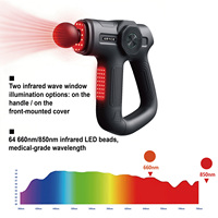 Pistolet de massage chauffant intelligent et portable, électrique, 168W, moteur sans balais haute puissance, 10 têtes, 6 vitesses, rechargeable, 2200-3500mAh, 6-8H d'autonomie