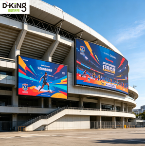 Écran publicitaire LED extérieur haute luminosité D-King, anti-corrosion, installation fixe, panneau LED pour bâtiments urbains aux États-Unis - Product Image 1