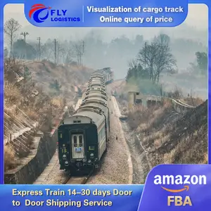 Railway train freight forwarder train shipping cargo service China to UK France Germany Poland Europe DDP/DDU