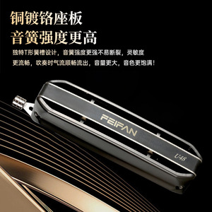 Armónica Cromática Feifan U48 de 48 Notas y 12 Orificios, Instrumento Musical para Principiantes y Avanzados con Caja de Regalo - Product Image 4