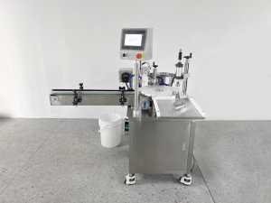 Machine automatique de remplissage et de bouchage de flacons de crème de beauté pour le visage à 1 tête, pour flacons de pâte cosmétique verticale - Product Image 5