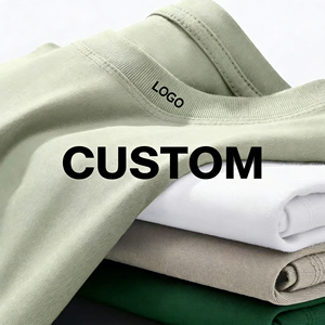 T-shirts en coton personnalisés 220 g/m² pour hommes, coupe ample, col rond, imprimés, motif uni, t-shirts à col rond pour garçons - Product Image 2