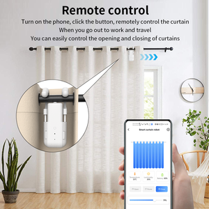 Galime - Ouvre-rideau robot numérique moderne pour la maison, sans fil, commande vocale par application, matériau plastique écologique, chambre à coucher - Product Image 3