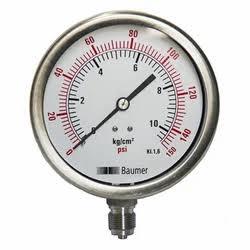 เกจวัดแรงดันสแตนเลส Baumer AV ขนาด 4 นิ้ว/100 มม. สำหรับงานแก๊ส - Product Image 4