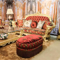 Ensemble de canapés anciens de luxe, design italien, style classique, pour salon arabe, hôtel, appartement