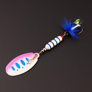 Paillettes 6.5g 7cm 7.5g 9cm 5 pièces ensemble Spinner cuillère leurre plumes forte réflexion pêche leurres de pêche Spinner appât leurres - Product Image 2