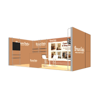 10x20 aluminium SEG LED outil gratuit rétro-éclairé mur TV cheville conseil étagère affichage boîte à lumière Expo salon stand