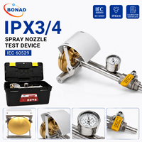 Testeur d'étanchéité portatif IEC 60529 ISO 20653 IPX3 IPX4 avec buse de pulvérisation et valve réglable pour la protection contre l'infiltration d'eau – Outil de test en laboratoire