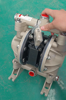 Transfert d'eaux usées liquides acides chimiques 1/2 pouces AODD pompe/pompe à double membrane pneumatique